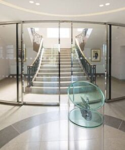 Cửa kính lùa khung inox