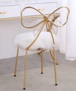 Ghế Decor inox mạ vàng