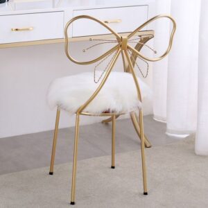 Ghế Decor inox mạ vàng