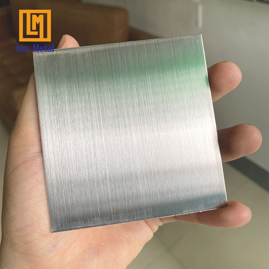 Mẫu tấm inox 304 dày 1mm trắng xước