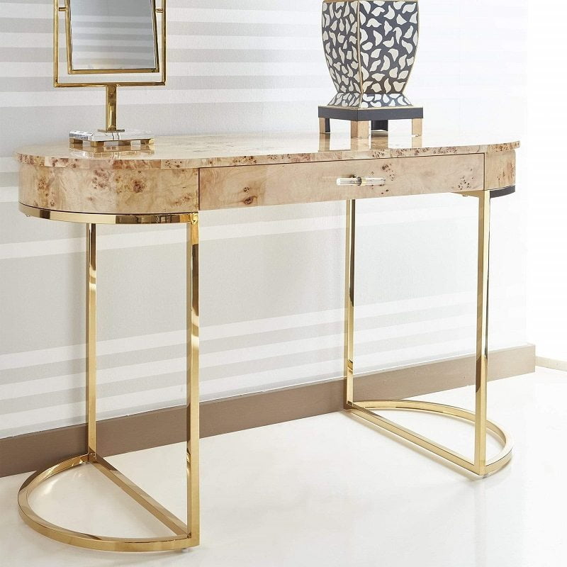 Bàn console inox mạ vàng - Ảnh 6