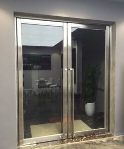 Alternative view of Cửa kính lùa khung inox