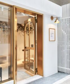 Alternative view of Cửa kính inox mạ vàng