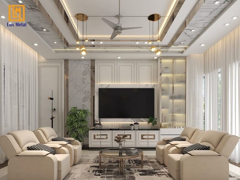 Nẹp trần thạch cao inox vừa bảo vệ vừa nâng cao giá trị thẩm mỹ
