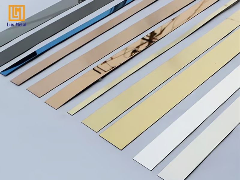 Nẹp la inox tạo đường viền trang trí trần thạch cao