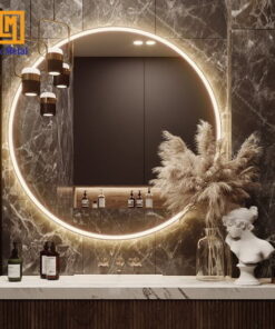 Alternative view of GƯƠNG TRÒN LED VÀNG HẮT CẢM ỨNG D60