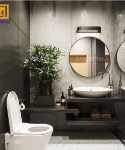 Alternative view of GƯƠNG TRÒN VIỀN HỢP KIM ĐEN CAO CẤP