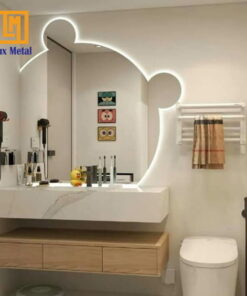 Alternative view of GƯƠNG GẤU ĐÈN LED HẮT HẬU CAO CẤP