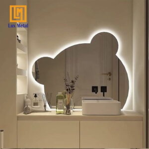 GƯƠNG GẤU ĐÈN LED HẮT HẬU CAO CẤP