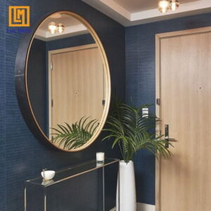 GƯƠNG TRÒN VIỀN HỢP KIM ĐEN CAO CẤP