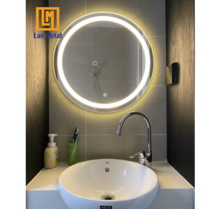 GƯƠNG PHÒNG TẮM ĐÈN LED KHÔNG VIỀN DÁNG TRÒN