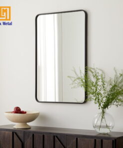 GƯƠNG DECOR CHỮ NHẬT VIỀN HỢP KIM ĐEN