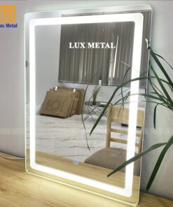 Alternative view of Gương nhà tắm đèn led hat phun cát cảm ứng