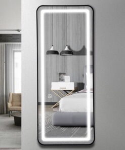 GƯƠNG SOI ĐÈN LED VIỀN HỢP KIM SƠN TĨNH ĐIỆN CAO CẤP