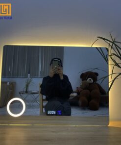 Alternative view of GƯƠNG LED HẮT HẬU ĐỒNG HỒ CẢM ỨNG GƯƠNG BỈ