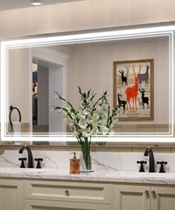 GƯƠNG NHÀ TẮM HÌNH CHỮ NHẬT CÓ ĐÈN LED- 60X1200