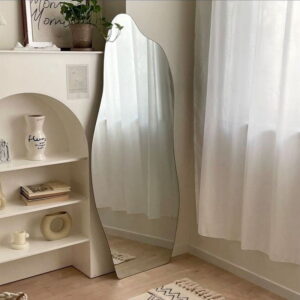 GƯƠNG DECOR HÌNH CHIẾC LÁ VIỀN TRẦN MỀM MẠI