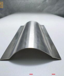 Ghen bán nguyệt inox màu trắng xước