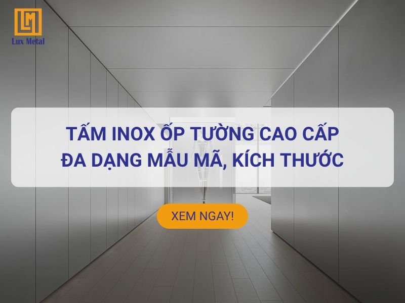 Tấm inox ốp tường 304 cao cấp